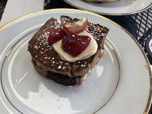 Strawberry cheesecake French toast  at Green Street Eatery in Levittown