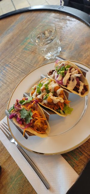 Tacos! Yum Yum, Buffalo, and BBQ Jackfruit at Green Street Eatery in Levittown