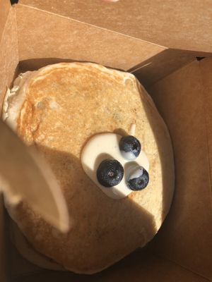 Blueberry lemon ricotta pancakes   at Green Street Eatery in Levittown