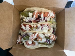 Vegan breakfast tacos  at Green Street Eatery in Levittown