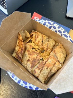 Philly cheese steak crunch wrap  at Green Street Eatery in Levittown