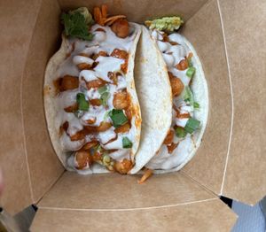 Buffalo tacos  at Green Street Eatery in Levittown