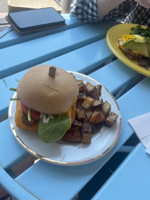 B.E.C with home fries ($15) at Green Street Eatery in Levittown