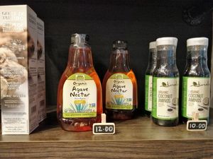 Agave nectar and coconut aminos at Ahimsa Sanctuary in Central Singapore