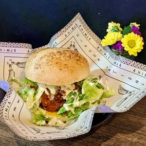 Vegan McSpicy at Ahimsa Sanctuary in Central Singapore