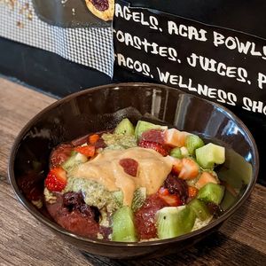 Vegan Matchy Matchy Acai Bowl at Ahimsa Sanctuary in Central Singapore