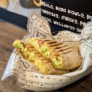 Vegan Tex Mex Burrito at Ahimsa Sanctuary in Central Singapore