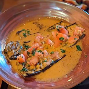 Vegan private event - Spiced eggplant at Ahimsa Sanctuary in Central Singapore