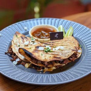 Vegan Birria-Style Jackfruit Tacos at Ahimsa Sanctuary in Central Singapore
