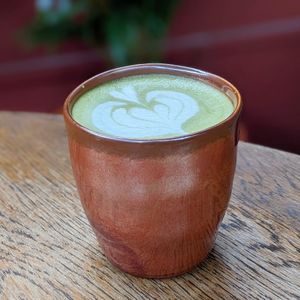 Vegan Pure Matcha Latte at Ahimsa Sanctuary in Central Singapore