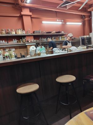 Open kitchen area at Ahimsa Sanctuary in Central Singapore