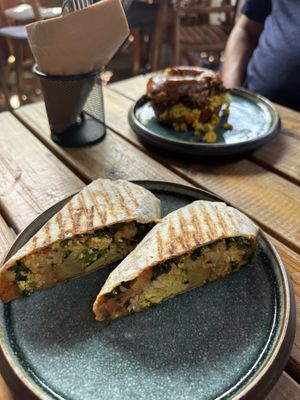 Breakfast wrap, amazing!!   at Ahimsa Sanctuary in Central Singapore