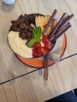 Vegan festive oats! at Lavender Coffee & Crumbs in Dalkeith