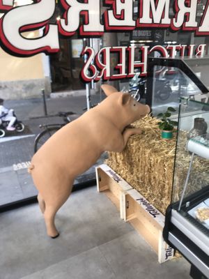 Inside at Farmers Veggies Butchers in Barcelona