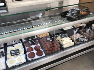 Vegan products at Farmers Veggies Butchers in Barcelona