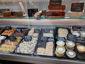 Products at Farmers Veggies Butchers in Barcelona