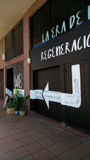 Outside at WE Sustainability Café in A Coruna