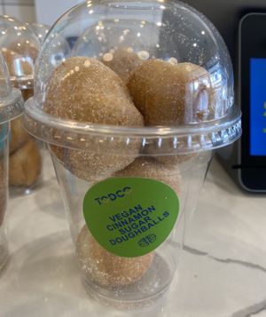 Cinamon dough balls   at TODCO in South Yarra