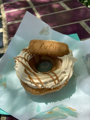 Biscoff cream donut   at TODCO in South Yarra