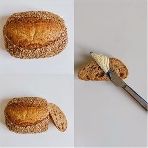 Sourdough with ‘butter' at Firefly's  in Lviv