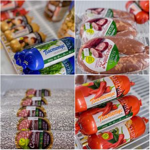 Seitan 'sausages' at Firefly's  in Lviv