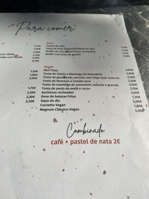 Vegan options   at Casa de Chá  in Coimbra