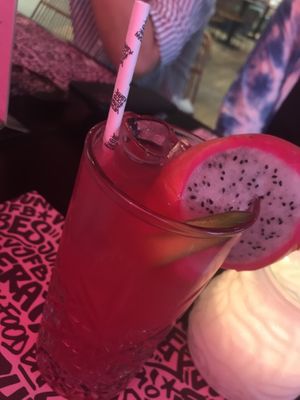 Dragonfruit Ice Tea (very good)  at Vegan Junk Food Bar - Cologne in Cologne