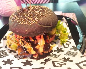 Burger at Vegan Junk Food Bar - Cologne in Cologne