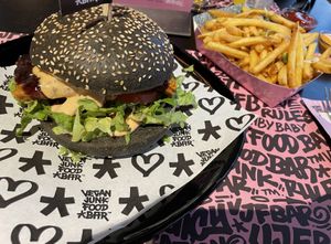 VJFBBQ Heppi Ribs Burger  at Vegan Junk Food Bar - Cologne in Cologne