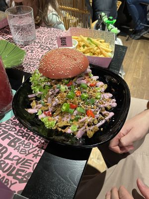 Shawarma burger   at Vegan Junk Food Bar - Cologne in Cologne