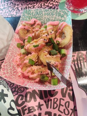 Kalamariz rings at Vegan Junk Food Bar - Cologne in Cologne
