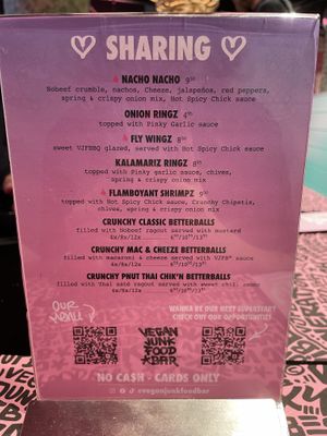 Menu  at Vegan Junk Food Bar - Cologne in Cologne