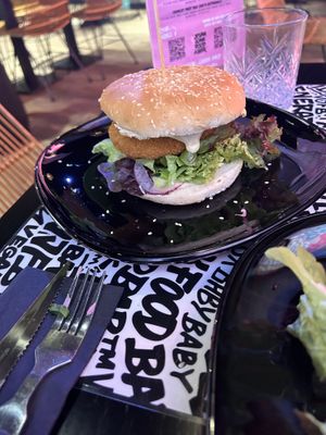 Croquette Burger  at Vegan Junk Food Bar - Cologne in Cologne