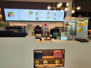 Cashier counter at Greendot 绿一点 - Yew Tee Point in West Singapore