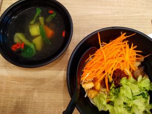 Taiwan spicy dry handmade noodle at Greendot 绿一点 - Yew Tee Point in West Singapore