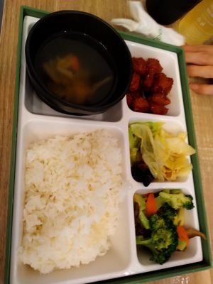 Sweet and sour bento set at Greendot 绿一点 - Yew Tee Point in West Singapore