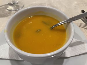 Vegetable soup  at Louro & Salsa in Albufeira