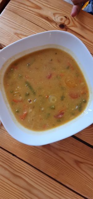 Lentil soup at Lókal Bistro in Husavik