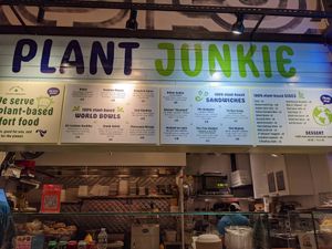 Big diverse menu at Plant Junkie - Vanderbilt in New York City