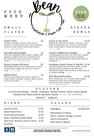 Bean At The Bureau at Bean Vegetarian & Vegan Cafe in Blackburn