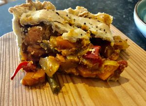 Caribbean Veg Pie at Bean Vegetarian & Vegan Cafe in Blackburn