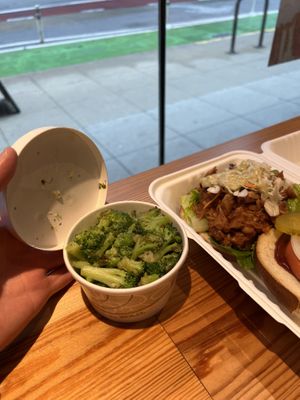 Broccoli al ajillo  #Veganuary at Plant Junkie Chicago in Chicago