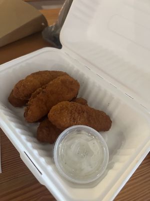 Fried “chicken” nuggets   at Plant Junkie Chicago in Chicago