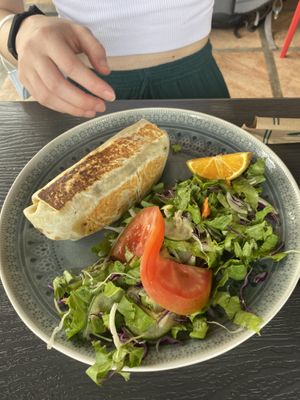 Vegan burrito  at Soda Sánchez in Quepos