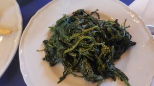 Friarielli at Pizza e Baba in Naples