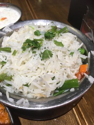 Basmati rice at Marka Indian - Intime City in Wuhan