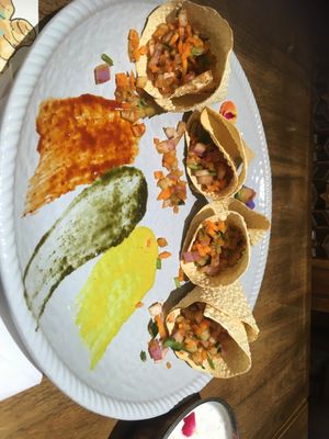 Street food at Marka Indian - Intime City in Wuhan