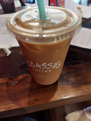 Dirty Chai with soy at Picasso's Coffee in St Charles