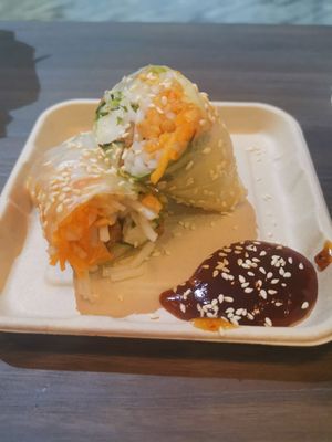 Spring roll at The Kind Bowl - Northpoint City in North Singapore