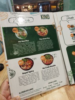 Menu at The Kind Bowl - Northpoint City in North Singapore